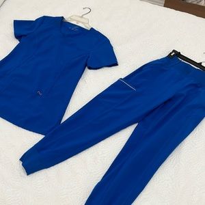 Cherokee Infinity Scrub set royal blue